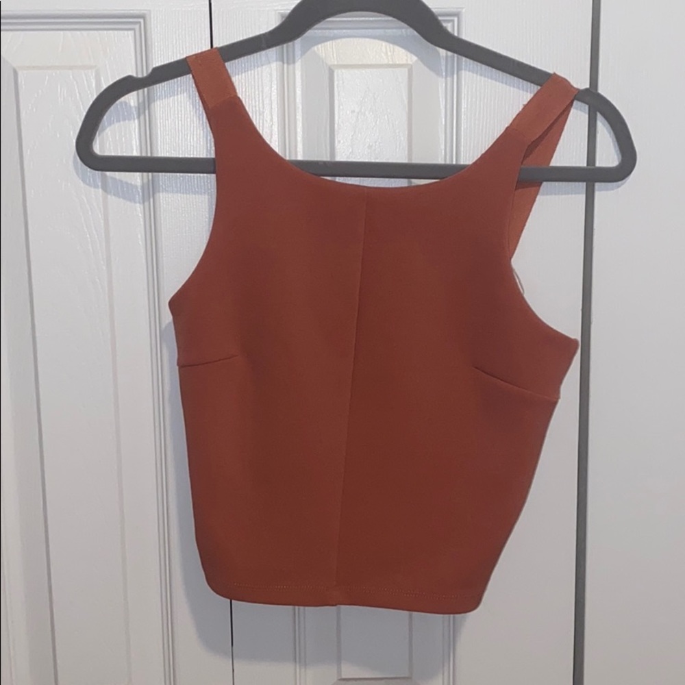 Top shop burnt orange crop top